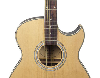 Violão Elétrico Michael Florentine VM550DT ST - Cordas de aço – Natural Satin