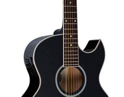 Violão elétrico Michael Electra Florentine VM519DT BK – Cordas de aço - Black (Preto) 