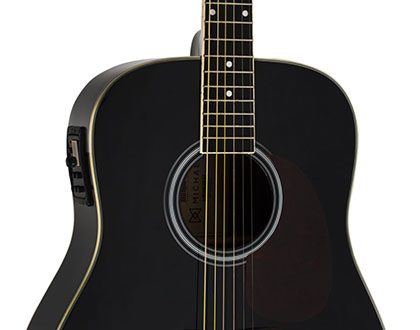 Violão Elétrico Michael Taurus Folk VM921DT BK – Cordas de Aço – Black (Preto)