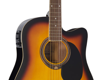 VIOLÃO ELÉTRICO MICHAEL VM918DTC - CORDAS DE AÇO – VINTAGE SUNBURST (VS)