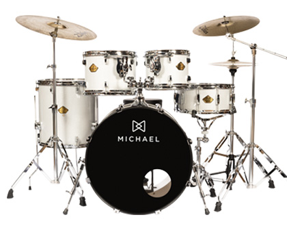 BATERIA ACÚSTICA MICHAEL LEGACY DML422 SPARKLE SILVER - SSR