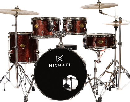 BATERIA ACÚSTICA MICHAEL LEGACY DML422 SPARKLE WINE - SWR