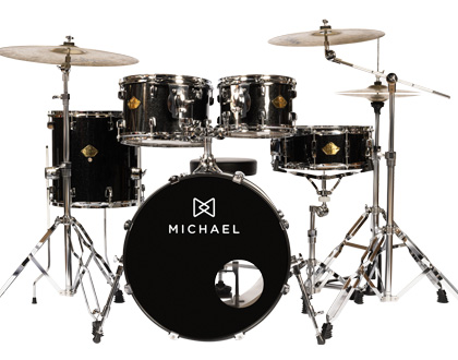 BATERIA ACÚSTICA MICHAEL LEGACY DML420 SPARKLE BLACK - SBK