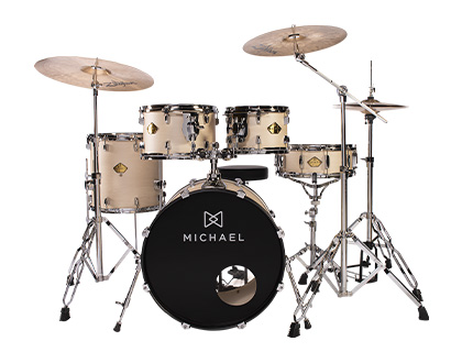 BATERIA ACÚSTICA MICHAEL LEGACY DML420 WARM ROYAL BLANC