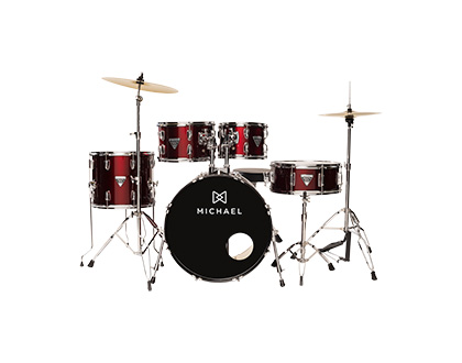 BATERIA ACÚSTICA MICHAEL TRINITY DMT220 WINE RED