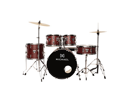 BATERIA ACÚSTICA MICHAEL TRINITY DMT320 MATTE RED